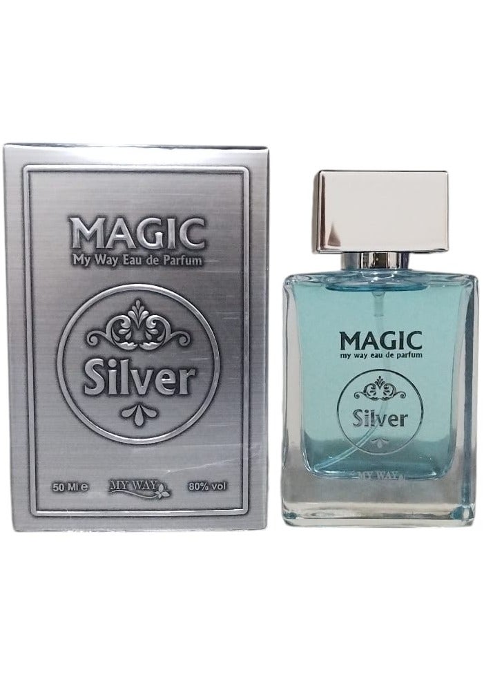 Magic Silver Eau De Parfum For Men - 50 ML